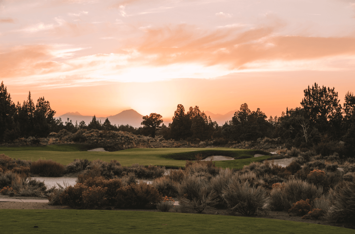 The view from one of the best golf courses in Bend, Oregon.